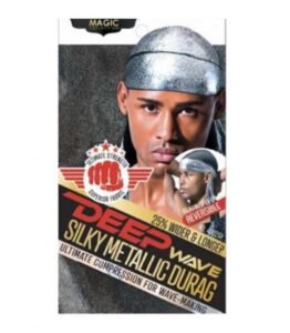 Magic Collection Deep Wave Silky Metallic Durag Reversible