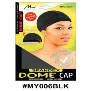 Murry Collection Spandex Dome Cap M2251-LARGE-BLK-New Large Size