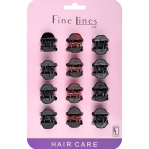 Fine Lines UK 12 Midi Claw Clips - Small (6201)